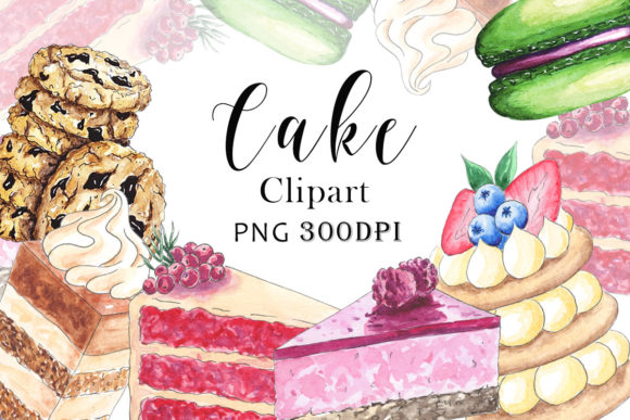 Watercolor Cake Freebies for Local Business Branding