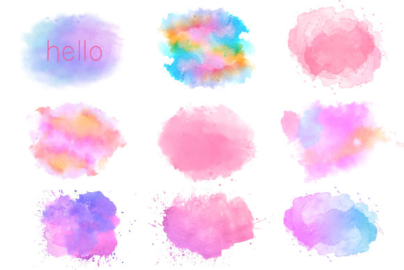Watercolor Splash Clipart and Freebies