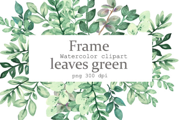 Wreath Eucalyptus Watercolor Frame.png and Illustrations